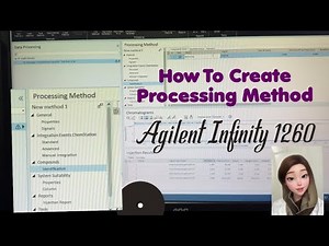 How to create Processing method on Agilent Infinity 1260
