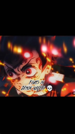 Fights in demon slayers 💀. #anime#demonslayer#shorts#shortsfeed.
