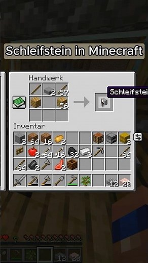Grindstone recipe 😳 #minecraft #villager #shorts