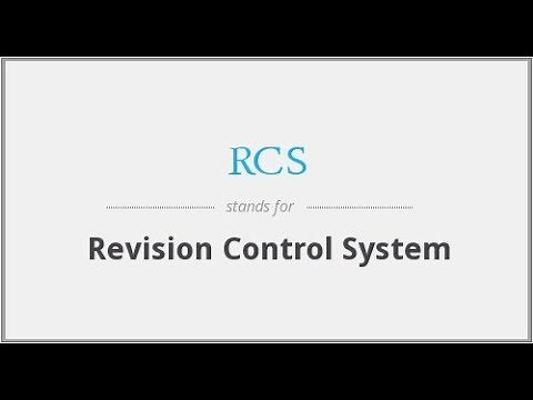Introduction To RCS Revision Control System