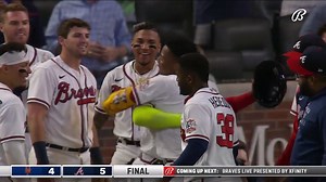 120K views · 7.3K reactions | Ronald Acuña Jr. called game. First career walk-off home run for the Atlanta Braves superstar. | FanDuel Sports Network South | Facebook