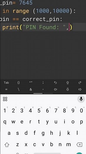 1️⃣ Can Python Hack Your 4-Digit PIN? 😳 #pythonanddjangofullstackwebdeveloper #coding