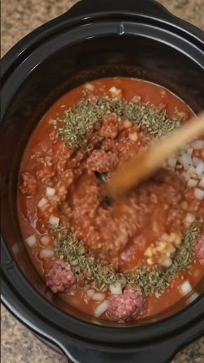 Slow Cooker Italian Meat Sauce