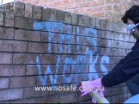 How to remove spray paint from brick with SoSafeUSA.com