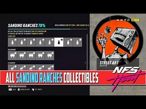 Need For Speed Heat ALL COLLECTIBLES Locations Sandino Ranches