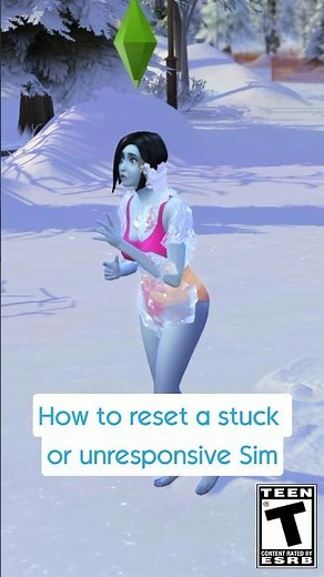 How to reset stuck or unresponsive Sims in The Sims 4 ❄️ #thesims4 #thesims
