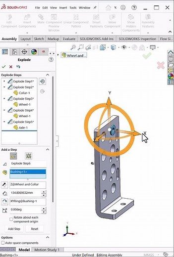 “SolidWorks Assembly Animation ⚡ Explode & Collapse Trick #shorts”