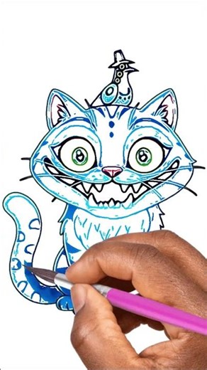 How to Draw Derpy Tiger Easy for Kids | Cute & Funny Drawing Step #cartoondrawing #howtodraw