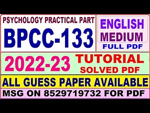 bpcc 133 tutorial solved 2022-23 / bpcc 133 part b solved 2022-23 / bpcc 133 practical solved 2023