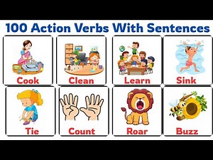 100 Verbs for Children | Action Words for Preschool & Kindergarten