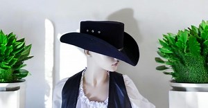 Black Western Hat Cowboy Cosplay - Etsy