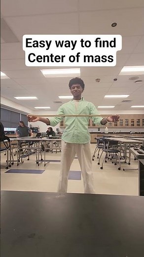how to find the center of mass on a rod without measuring #physics #science