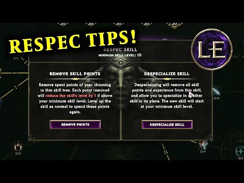 Last Epoch: How to change skill, RESPEC & get ALL points back?