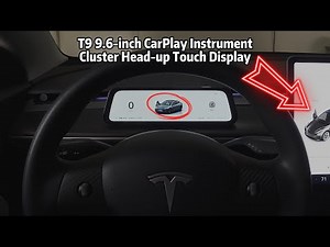 2025 Model Y 9.6-inch CarPlay Instrument Cluster Head-up Touch Display #tesla #teslamodely