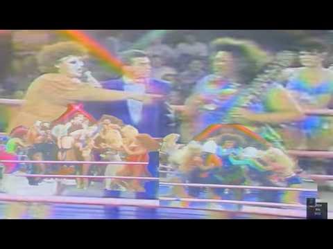 final GLOW BATTLE ROYALE POWW WRESTLING HOLLYWOOD COL NINOTCHKA SALLY SARA MABEL MT FIJI CHEERLEADER