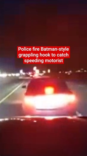 Dramatic footage shows police bringing a car chase to a stop using a Batman-style vehicle-mounted grappling hook. Splendora Police Department released footage of the pursuit after a driver caught travelling 90mph in a 65mph zone failed to stop for officers. “The driver is facing multiple criminal charges, including Felony Evading Arrest or Detention with a Motor Vehicle, along with additional related offenses,” Splendora Police confirmed in a statement. | The Independent