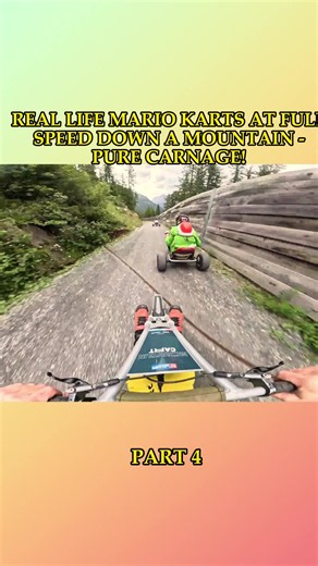 REAL LIFE MARIO KARTS AT FULL SPEED DOWN A MOUNTAI-4