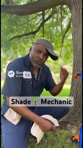 Do you know a shade🌴 tree mechanic? #shade #tree #mechanic #working #outside #fix #goodtogo