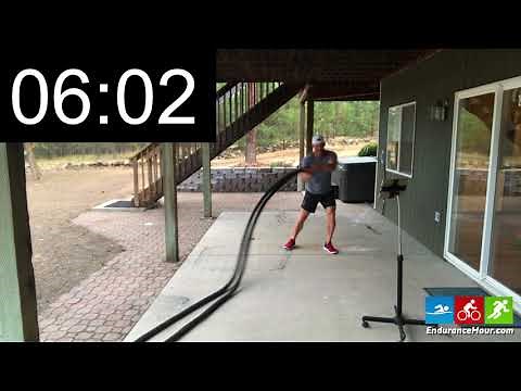 9 Minute Battle Ropes Workout for Beginners at Home on the Endurance Hour