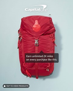 With Venture, you’ll earn unlimited 2X miles on every purchase before, during, and after your vacation. 🎒 | Capital One