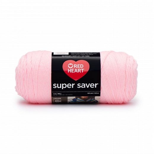 Red Heart® Super Saver™ #4 Worsted Acrylic Yarn, Babypink 7oz/198g 364yd