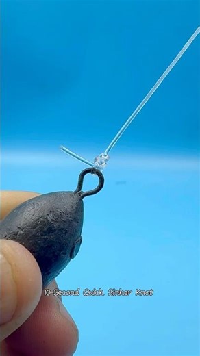 10-Second Quick Sinker Knot #fishing #angler