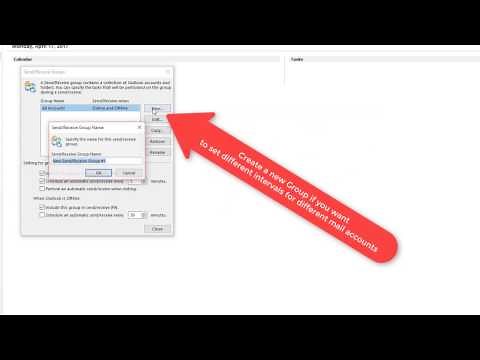 Outlook 2016 How to Change Send Receive Frequency