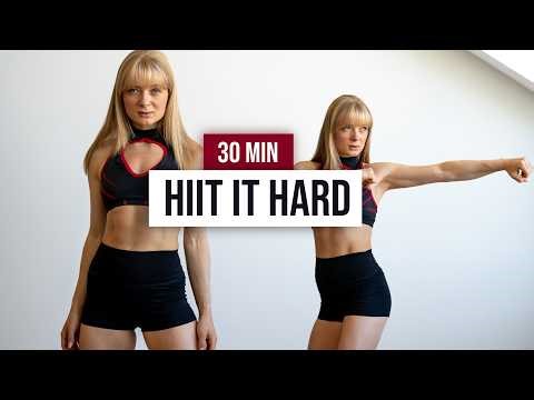 DAY 13: 30 MIN SUPER SWEATY HIIT - No Equipment - No Repeat Home Workout (LEVEL UP 2.0 CHALLENGE)