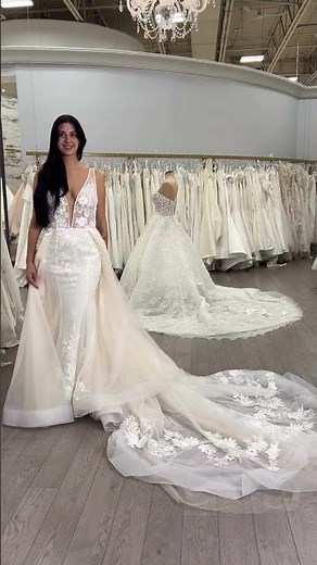 Ivory / Blush Wedding Gown | Designer Wedding Dress Size 10 | Amanda-Lina’s Toronto
