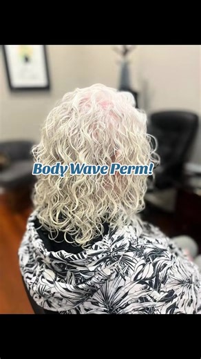 If you are looking for volume and an easy maintenance hairstyle, then a body wave perm is the way to go!!💙 #bodywave #perm #hair #hairstyles #fine
