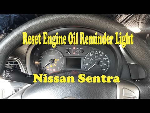 Nissan Sentra Oil Reminder Reset 2013-2016