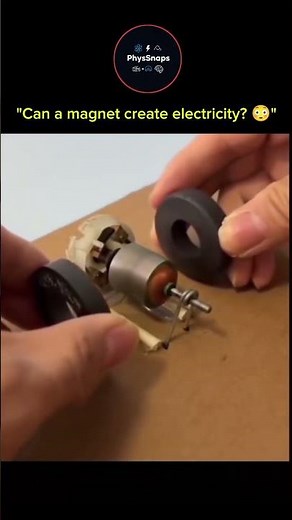 sigma science🔬| Magnet → Electricity 😳⚡| #science #physics #experiements