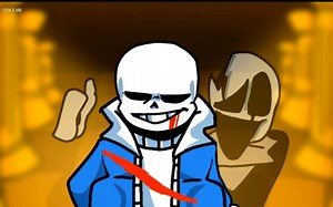 FNF优质模组-Sans最后的呼吸全流程【无伤/光流补帧】