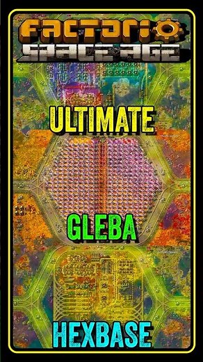 Factorio Space Age: Gleba Hexagon Base is done! #factorio #hexagon