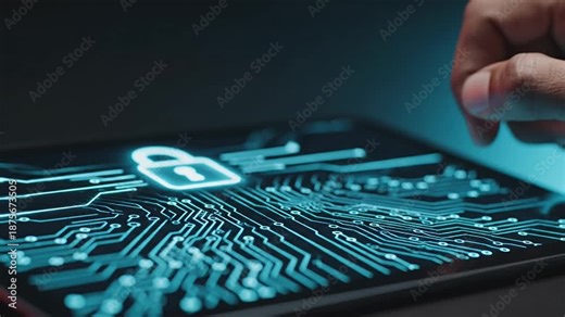 Cybersecurity 4K Video Protecting Digital Assets with Advanced Security Technology
