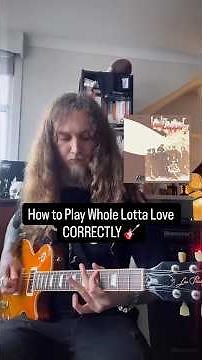 How to Play Whole Lotta Love CORRECTLY #ledzeppelin #jimmypage