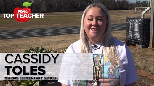 Cassidy Toles is a FOX54 Top Teacher from Morris Elementary School!