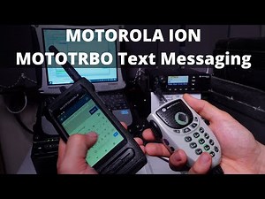 Motorola Ion + Base Station Dispatch using TRBONET TEXT MESSENGER on (Toughbook CF-19) & DM4601