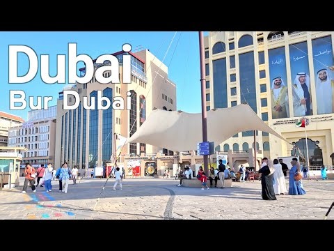 Dubai [4K] Bur Dubai, Heritage Walk in Old Dubai 🇦🇪