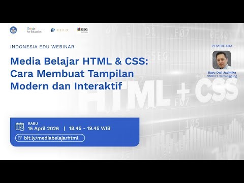 Media Belajar HTML & CSS: Cara Membuat Tampilan Modern dan Interaktif