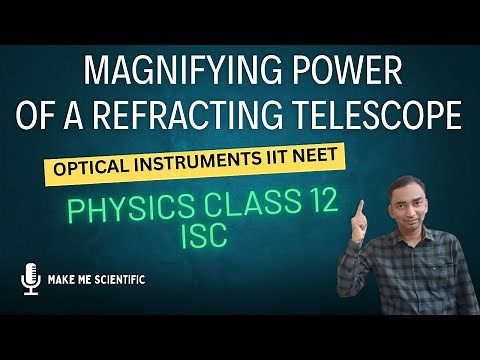 Ray optics | Magnifying Power of an Astronomical Telescope Optical Instruments | Class 12 Physics