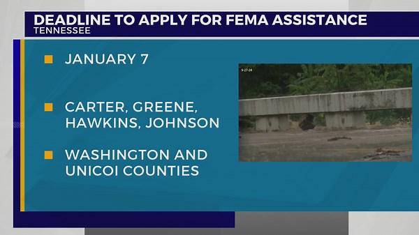 One week left to apply for FEMA Disaster Assistance