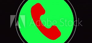 Calling icon concept animation and radio wave background. Incoming call ring icon background White Screen Animation of phone call icon.