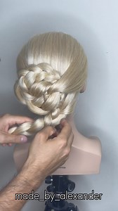 1.3K views | Bridal Updo Romantic & Elegant Easy & Simple Romantic Simple & Easy Hair Tutorial Romantic 殺 ✨WATCH ✨LEARN ✨SAFE #fashionstyle #hairstyling #longhairstyles #wedding #braidstyles #weddinginspiration #bridalstyle | MadeByAlexander | Facebook