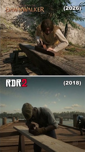 NPC Routine Comparison | The Blood of Dawnwalker vs RDR2