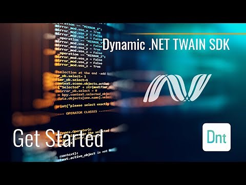 Get Started with Dynamic .NET TWAIN SDK