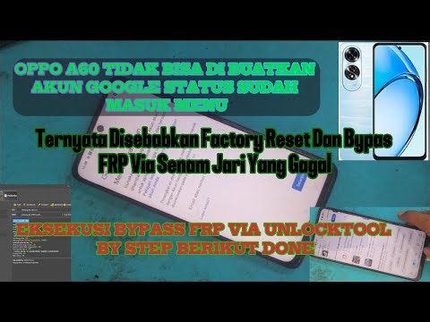 BYPASS FRP OPPO A60 VIA UNLOCKTOOL