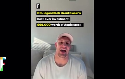 NFL legend Rob Gronkowski’s best-ever investment: $69,000 worth of Apple stock
