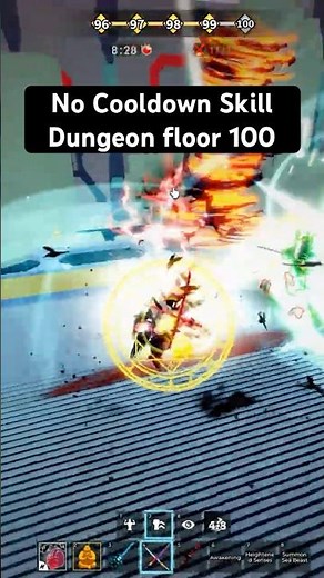 No Cooldown Skill Dungeon Floor 100 Blox Fruits #bloxfruits #controlrework #bloxfruitscontrol