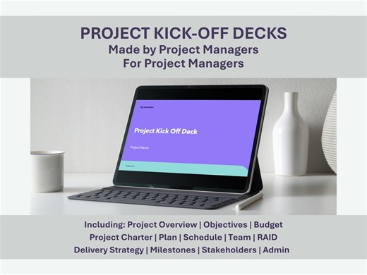 Project Management Kick off Powerpoint Template: 50+ Editable Slides (digital Download) - Etsy